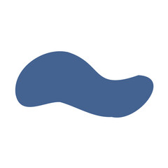 Abstract blue shape element	