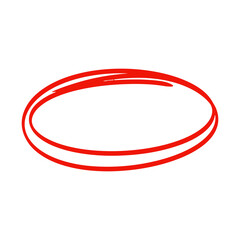 illustration of red circle highlighting