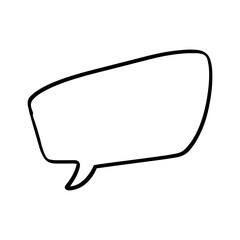 Naklejka premium bubble speech hand drawn 