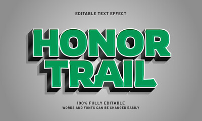 honor trail editable text effect with a knight and hero theme