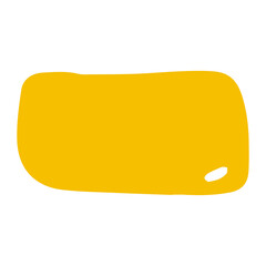 yellow shape hand drawn element	