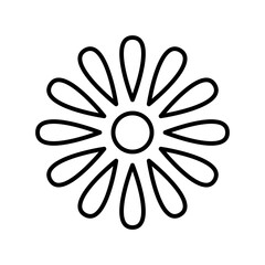 geometric flower element