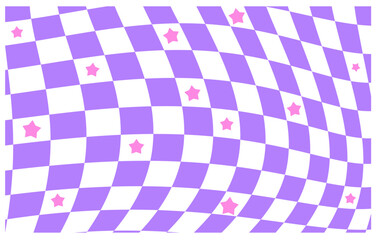 Wavy checkerboard background vector.
Checkerboard  pattern background.
