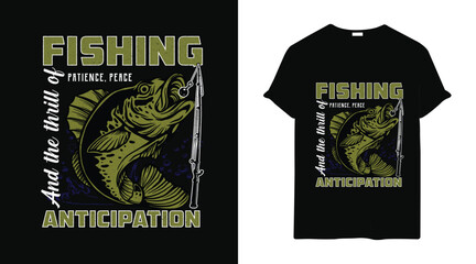 Outdoor t shirt design or Fishing t shirt design template