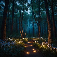 Obraz premium morning in the forest