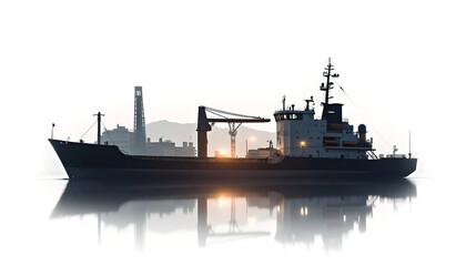 cargo ship in the port