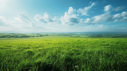 Fototapeta premium 広大な草原の空撮4