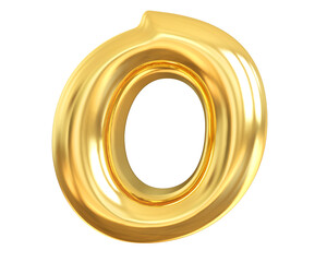 Gold Letter O