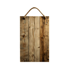 Fototapeta premium Wooden sign isolated on a transparent background. Ai generative