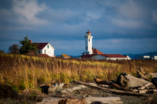 Point Wilson Light is an active aid to navigation located in Fort Worden State Park near Port Townsend, Washington. Overlooking the entrance to Admiralty Inlet and the Strait of Juan de Fuca. 