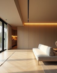 Explore the Artistic Depth of Wabi-Sabi: High-End Interiors with Cream Wood and Natural Textures
