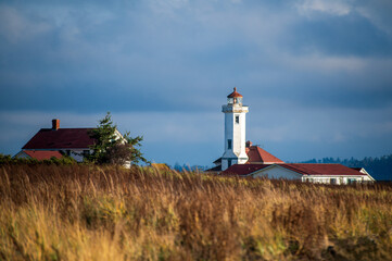 Point Wilson Light is an active aid to navigation located in Fort Worden State Park near Port Townsend, Washington. Overlooking the entrance to Admiralty Inlet and the Strait of Juan de Fuca. 