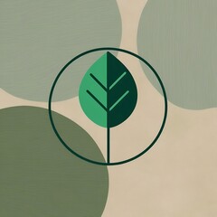 Obraz premium Eco-Friendly Leaf Logo