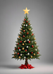 a christmas tree with a star