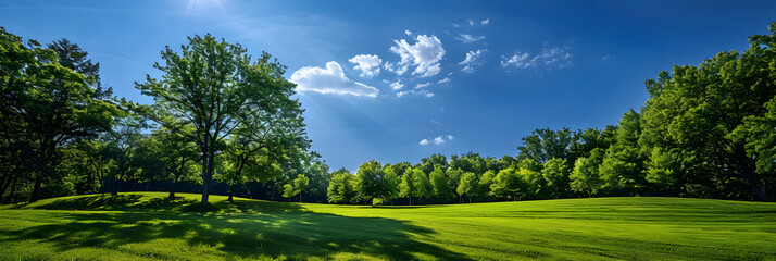 Vivid Landscape with Enhanced Blues and Greens through Perfect Color Correction Techniques