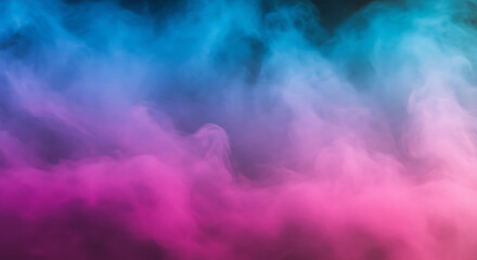 Abstract Pink Blue Smoke Clouds Swirling Vapor Dreamy Haze Background