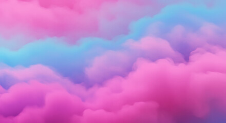 Dreamy Pink Blue Cloudscape Soft Abstract Background