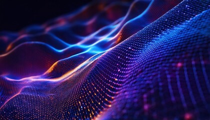 Abstract technology particles mesh background