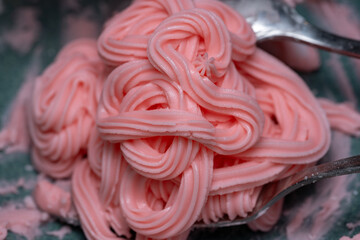 Pink frosting