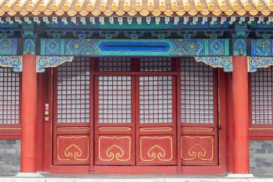 Palaces and building within Forbidden City Museum in Beijing, China