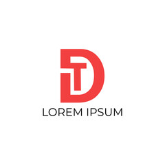 Professional DT Monogram Logo