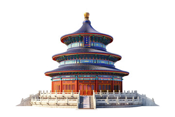 temple of heaven China on isolate transparent background PNG