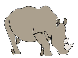Rhino in continuous line drawing and can be edited later