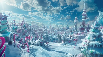 Christmas decorations Zoom background whoville fantas