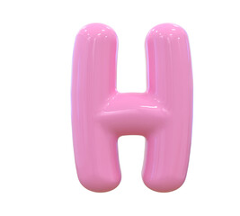 Pink Letter H