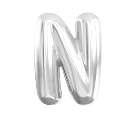 Silver Letter N