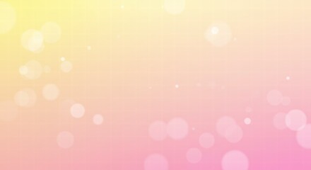 Pastel Dream: Soft, dreamy background with delicate bokeh effect in pastel pink and yellow hues. Perfect for feminine designs, presentations, or websites. 