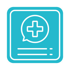 Obraz premium Medical App Icon