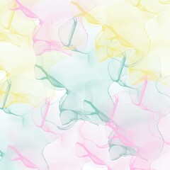 Multicolored marble style alcohol ink background image for use in graphics design 