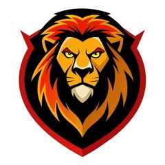 Obraz premium lion head vector