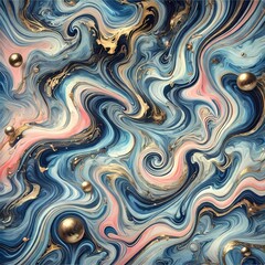 Obraz premium fluid art-inspired wallpaper with swirling patterns 