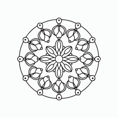 mandala line art