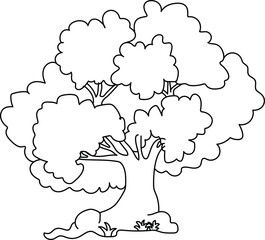 vector illustration of a tree