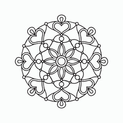 mandala line art