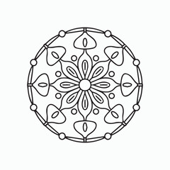 mandala line art