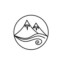 Ilustration of mountains