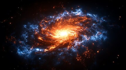 Fototapeta premium Nebula and galaxies in space