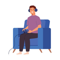 video game teen playing