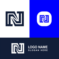 Letter N symbol logo, Vector and Illustration.