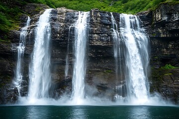 Fototapeta premium Waterfall in the mountains