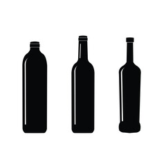 various models of beer bottles illustrated on white background,vector illustration,