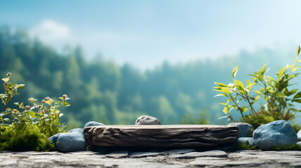 Obraz premium digital forest plant products booth graphic poster background