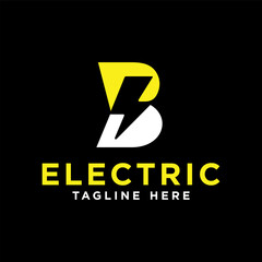 electrical logo with letter B