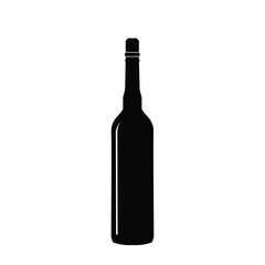 Beer bottle icon illustrated on white background,