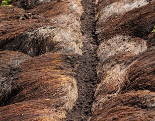 a small path that crosses a stretch of peat swamp with calming natural views.