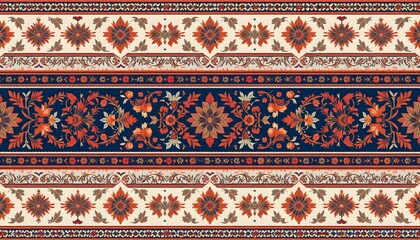 Persian Carpet Texture, abstract ornament. Round mandala pattern, Middle Eastern Traditional fabric Texture.